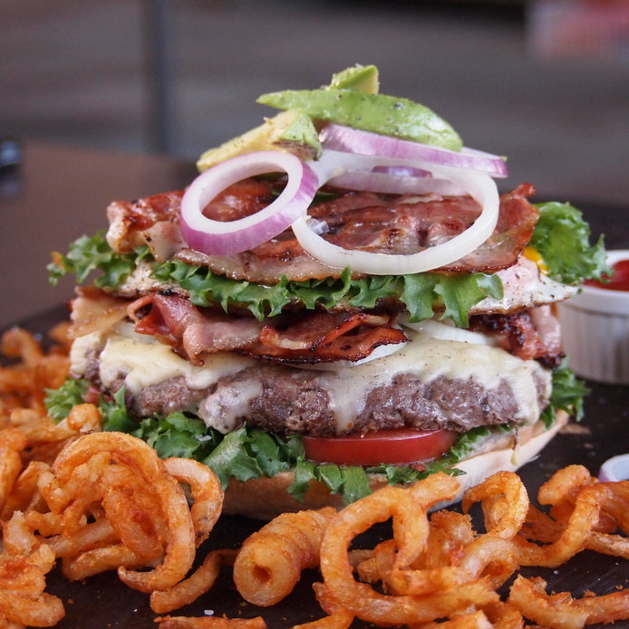 特大・手作りハンバーガーセット