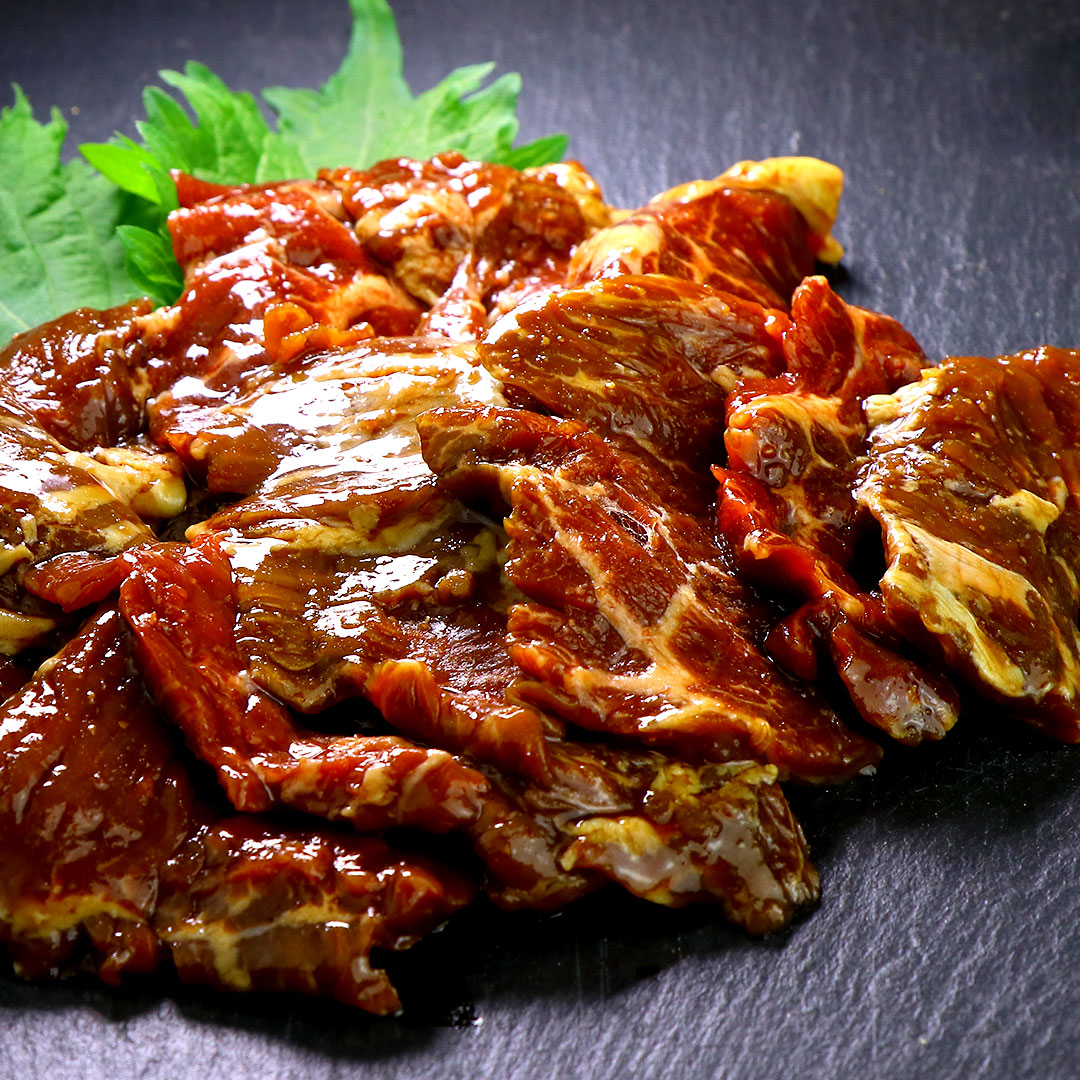 Marinated Beef Skirt Steak (Harami) Yakiniku Slices 200g