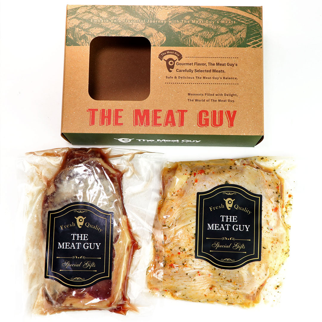 【Free Shipping】CASUAL GIFT -【Salt Kouji】Grass-Fed Beef Striploin + One Item(You can choose)! SET