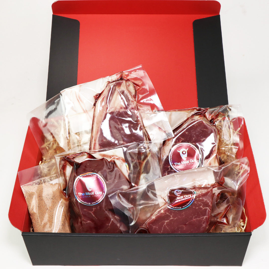 (FREE SHIPPING) GIFT BOX Assorted Grass-Fed Beef Steaks SET