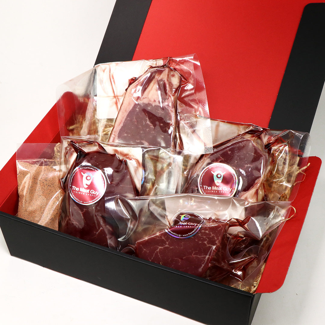 (FREE SHIPPING) GIFT BOX Assorted Grass-Fed Beef Steaks SET