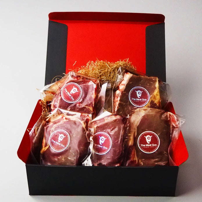 (Free Shipping) GIFT BOX NZ Beef Ribeye Steak (270g x 5pc) Value SET