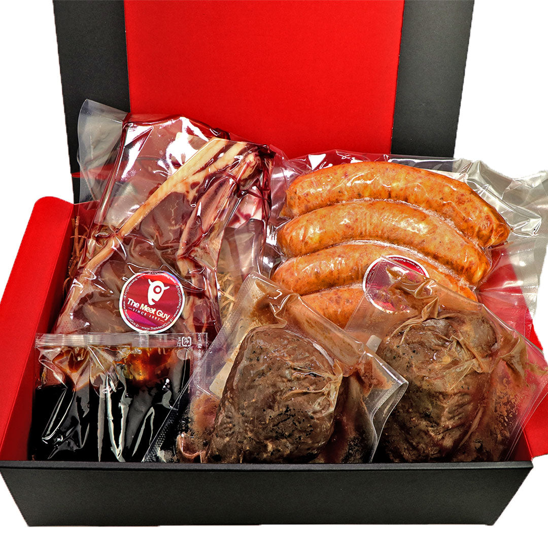 GIFT BOX Roast Beef, L-Bone Steak & Homemade Sausage SET (Total 1.2kg)