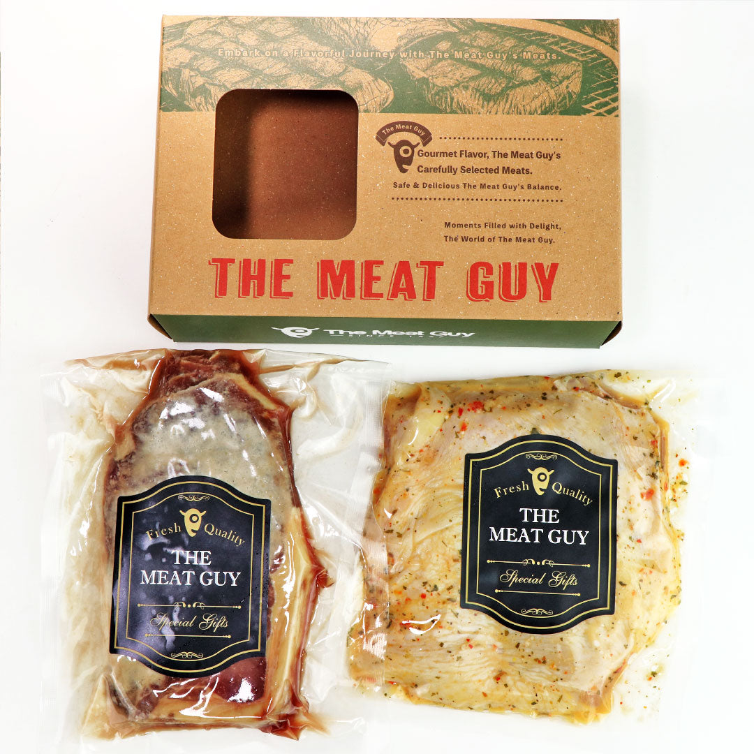 【Free Shipping】CASUAL GIFT -【Salt Kouji】Grass-Fed Beef Striploin + One Item(You can choose)! SET