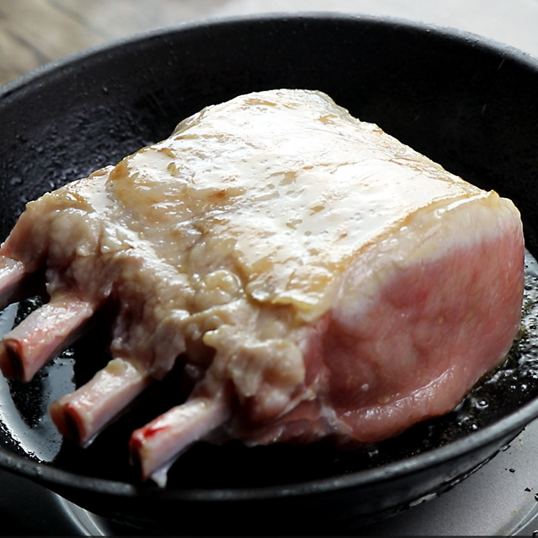 骨付き豚ロースブロック ポークフレンチラック 850g