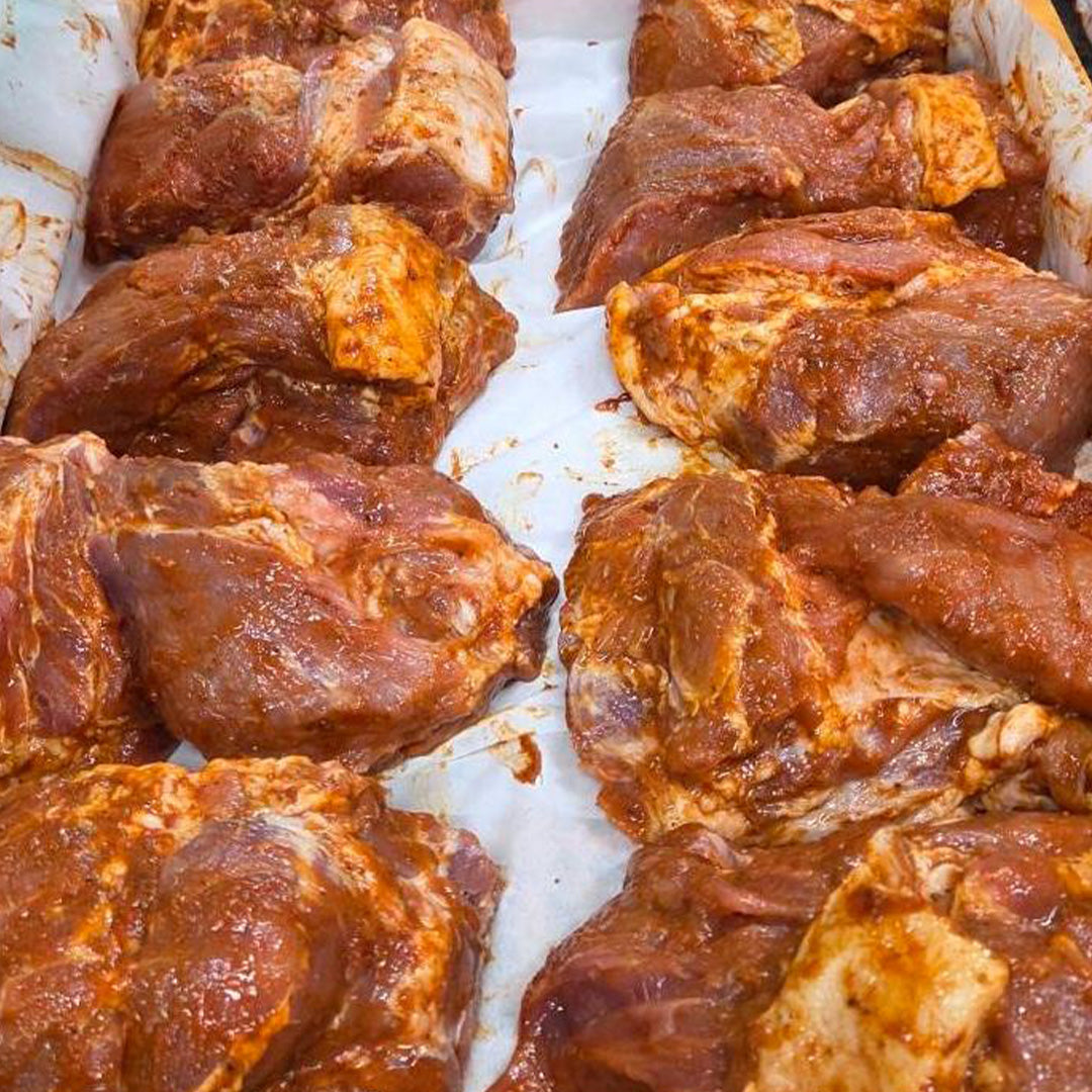 BBQプルドポーク 500g オリジナルスパイス味付け済 BBQソース付き 加熱調理済