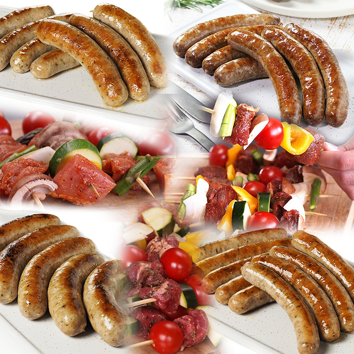 【送料無料】BBQ Party ソーセージ4種類&ケバブ3種類お試しセット 1.7kg