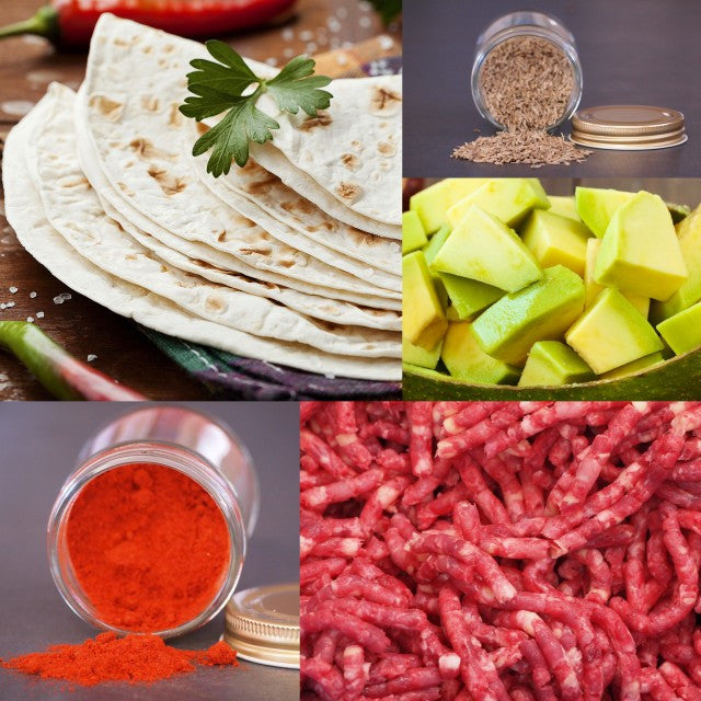 (FREE SHIPPING) Ultimate Tacos / Burritos / Guacamole Kit