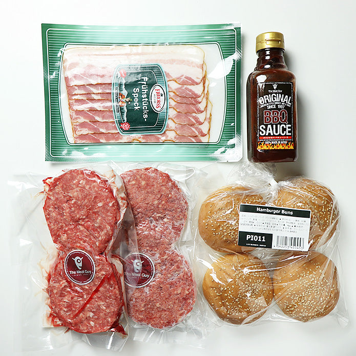 Double Bacon Burger Set - For 4 Burgers
