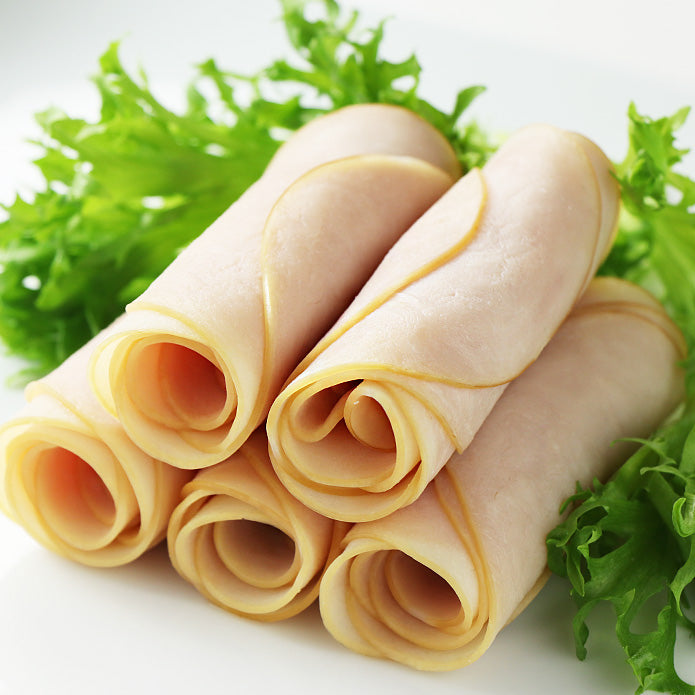 スモークド ターキーブレストスライス (七面鳥ムネ肉のデリハム) 500g
