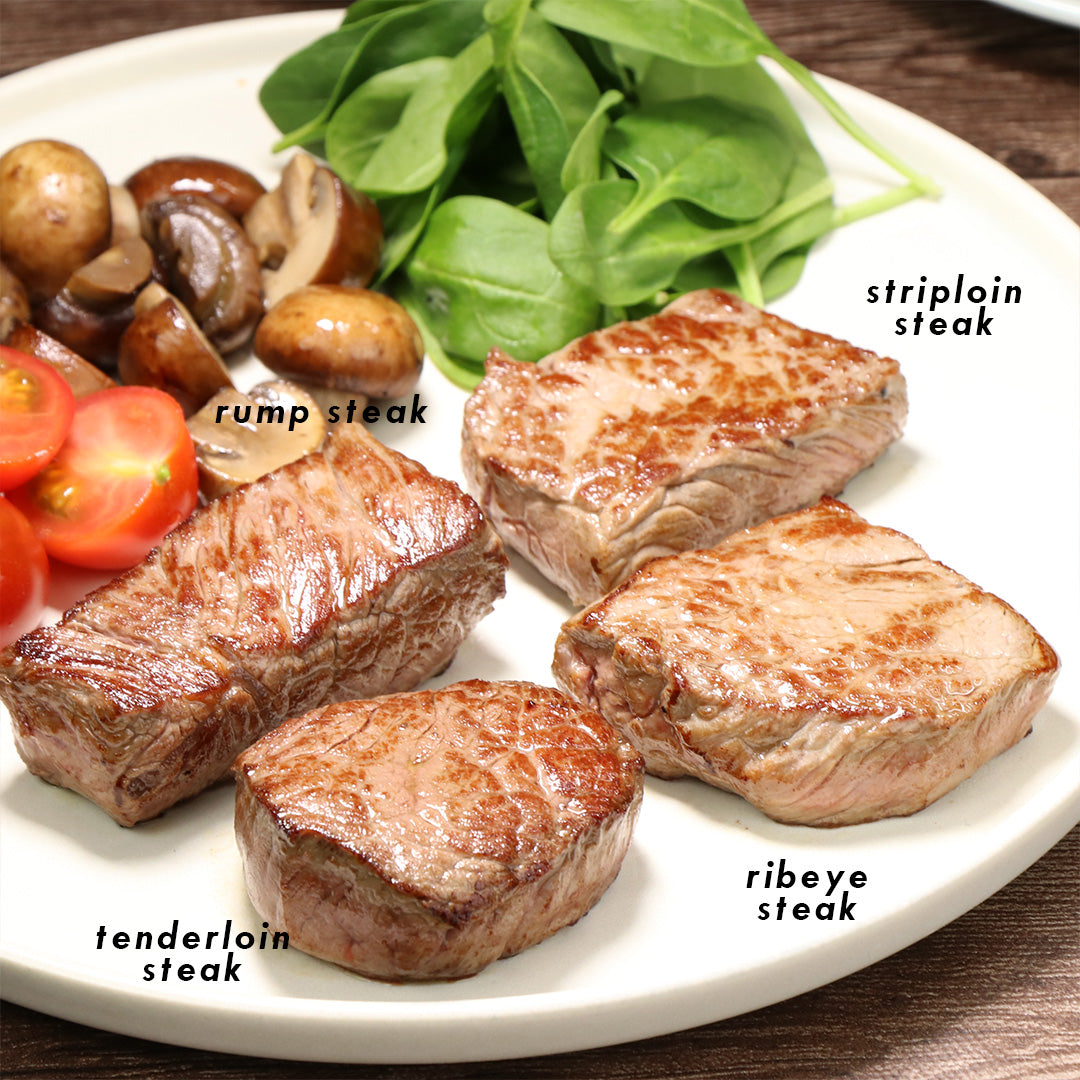 MEAT "CHOCO" BOX: ASSORTED GRASS-FED BEEF STEAK VARIETY BOX