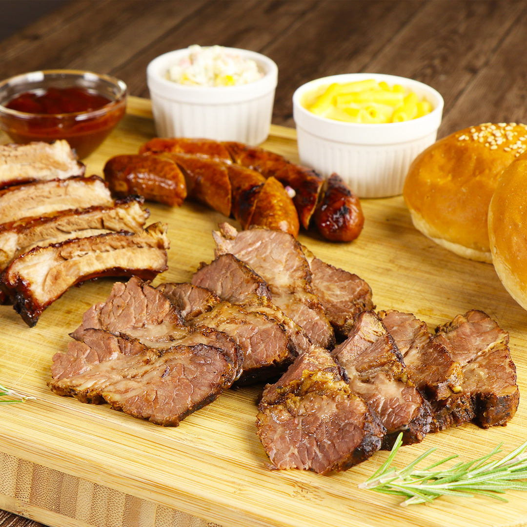 BBQグリルビーフブリスケット 450g オリジナルスパイス味付け済 BBQソース付き 加熱調理済