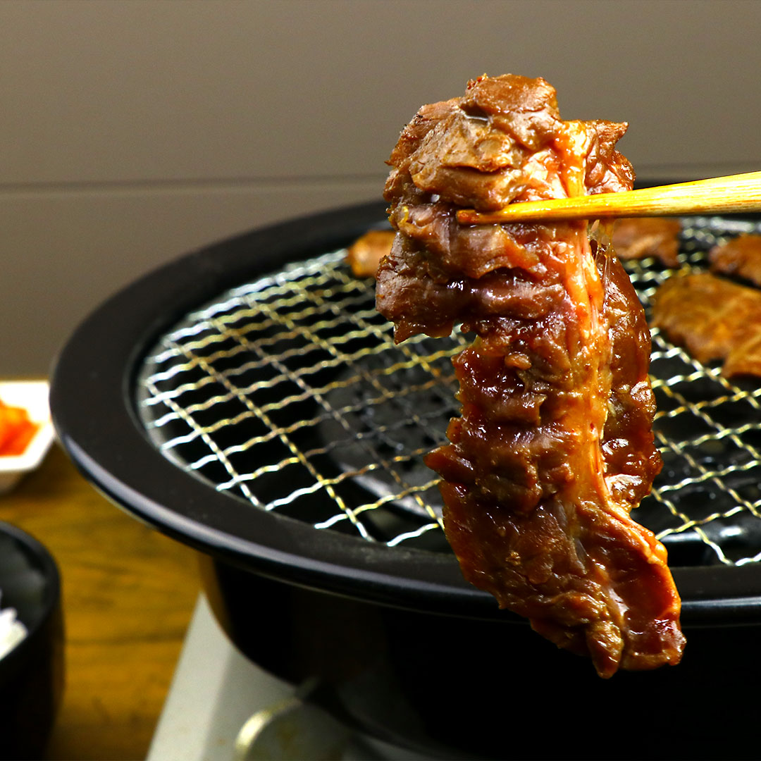 Marinated Beef Skirt Steak (Harami) Yakiniku Slices 200g