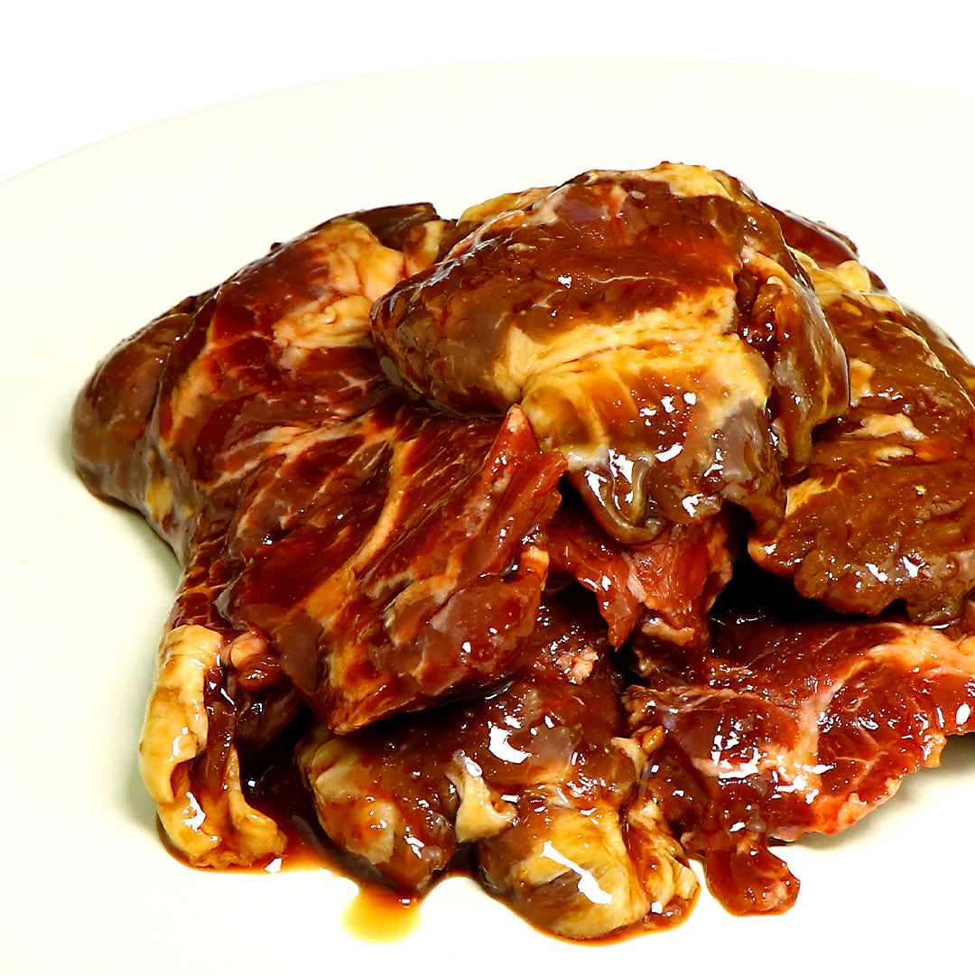 Marinated Beef Skirt Steak (Harami) Yakiniku Slices 200g