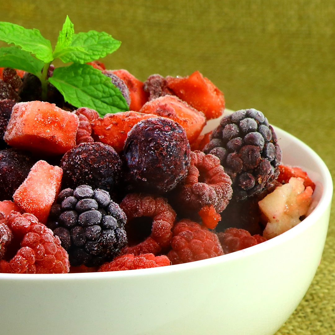 4 Kinds of Mixed Berries (Diced Strawberry, Blackberry, Raspberry, Blueberry)