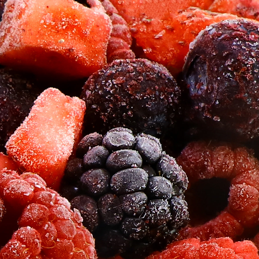 4 Kinds of Mixed Berries (Diced Strawberry, Blackberry, Raspberry, Blueberry)