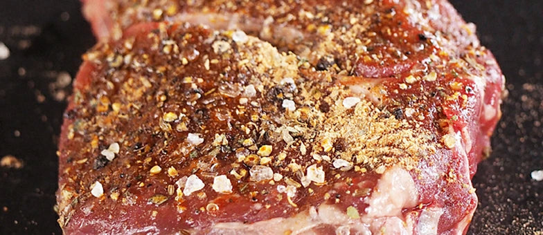 シンプルな味付けのビーフステーキ