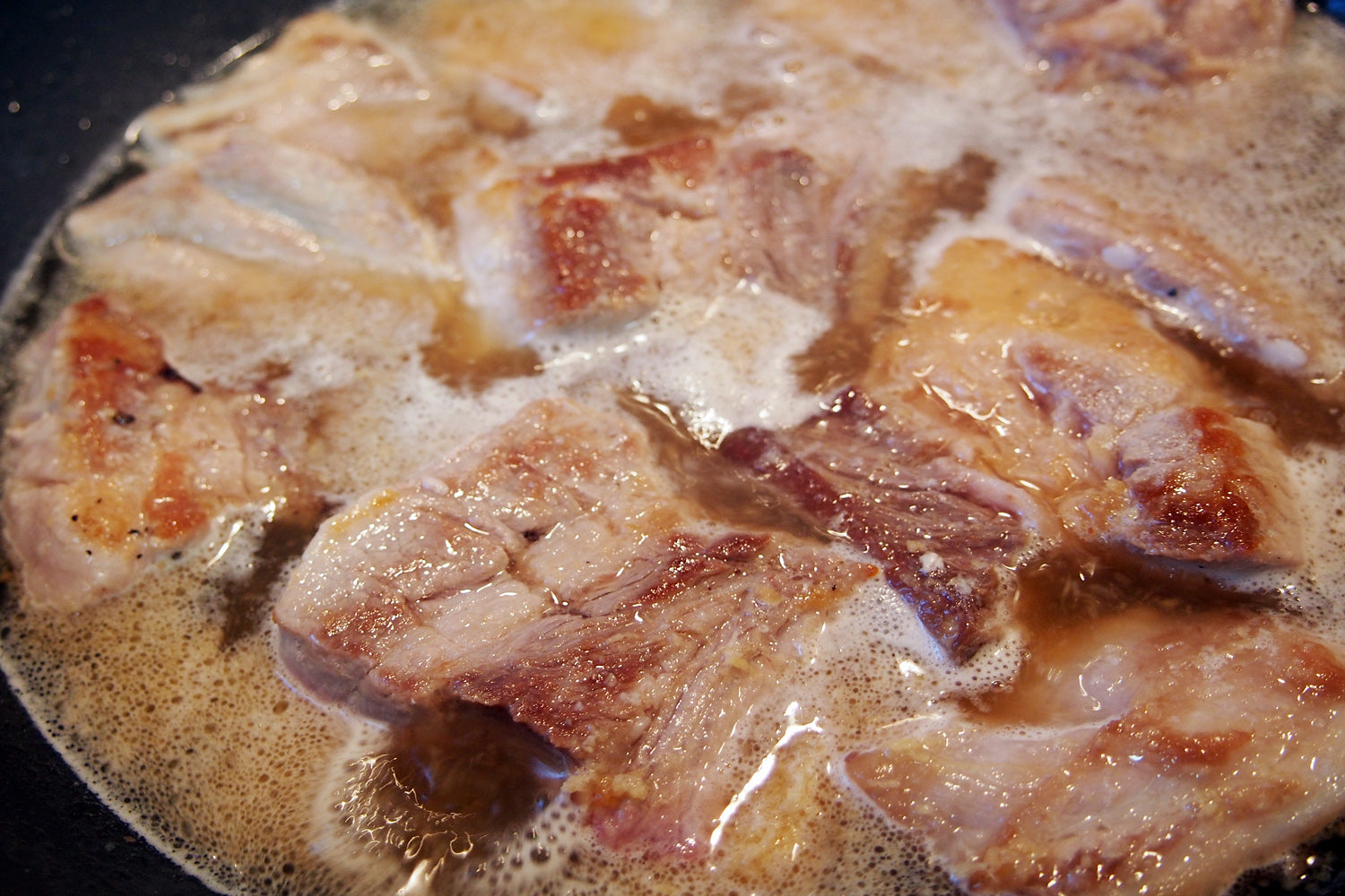 Braised spare ribs