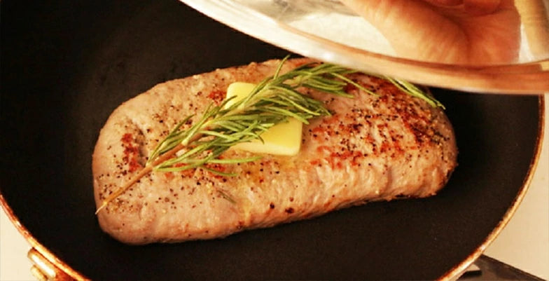 バターとハーブのラム肉ソテー