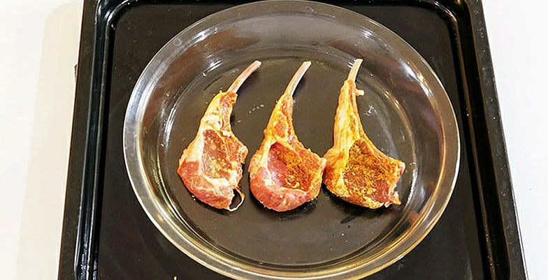 オーブンで焼き上げたラム