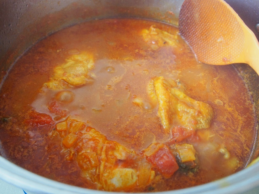 スープカレー 煮込み 完成