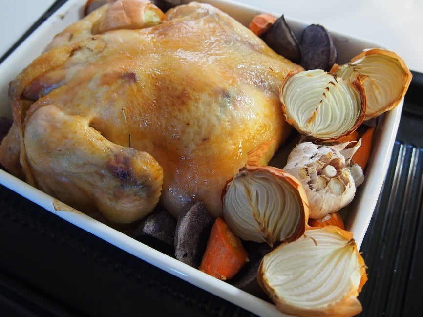 チキンの丸焼き 焼き上がり