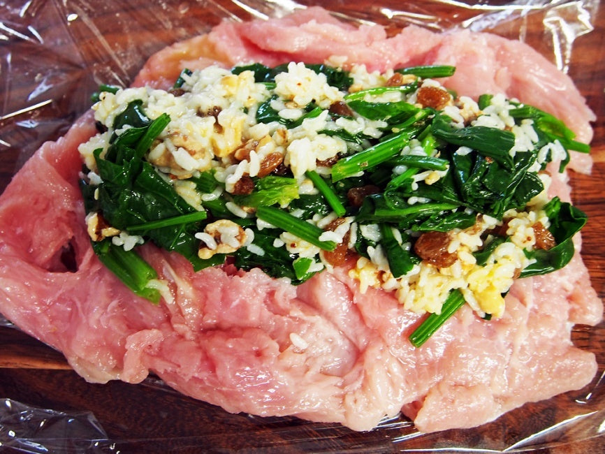 スタッフドターキー 詰める