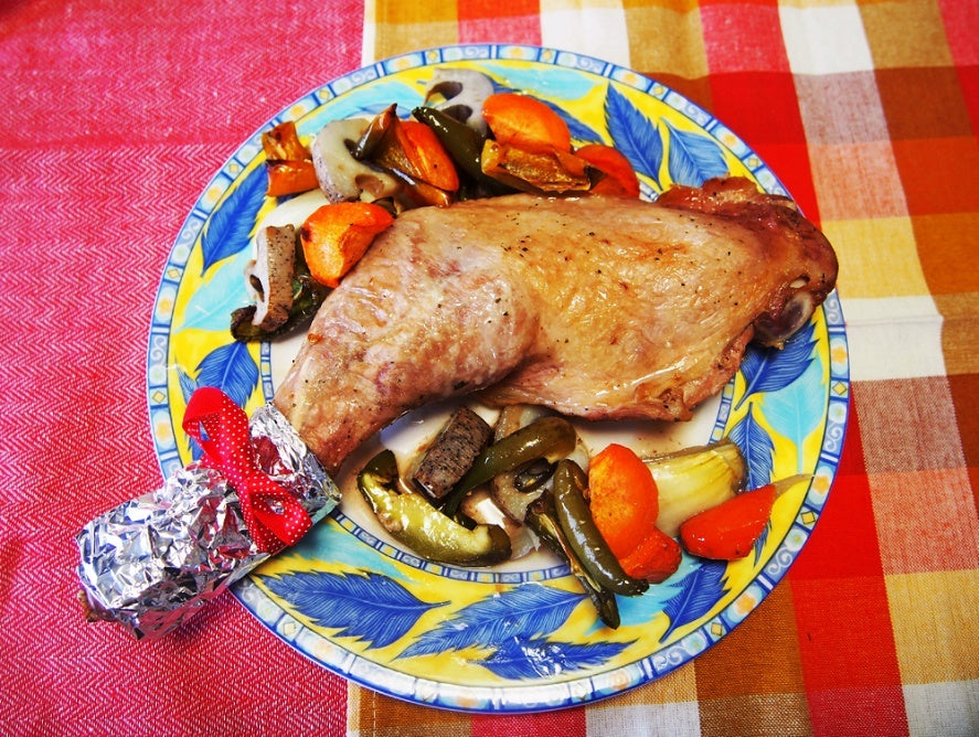 グリルドターキーレッグ