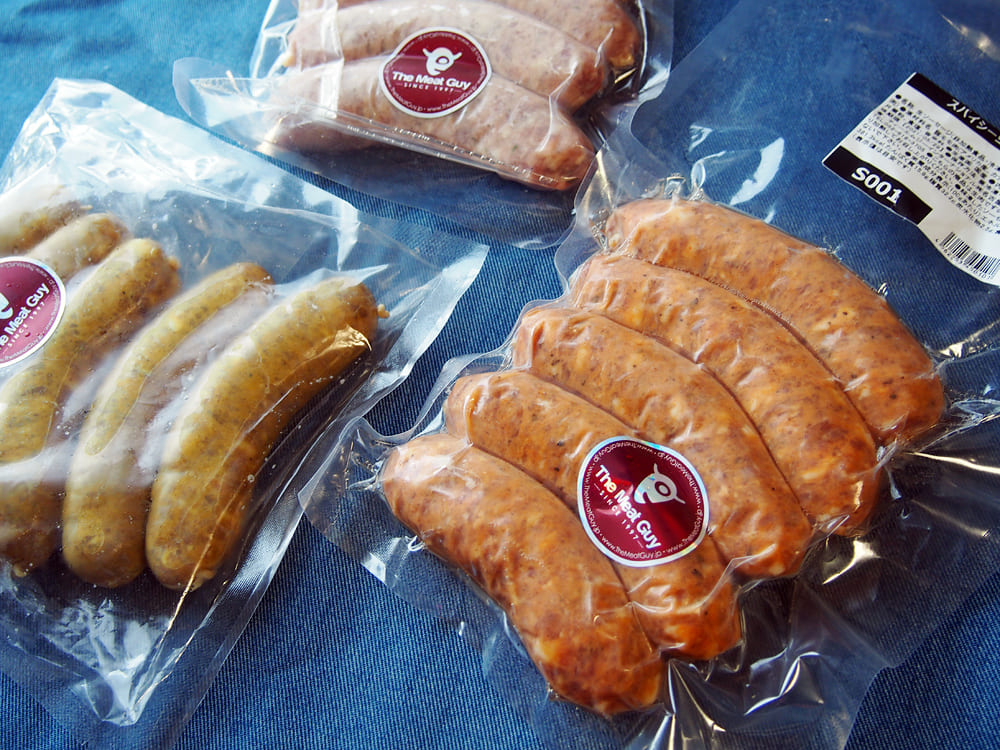 Over 10 types of original sausages!