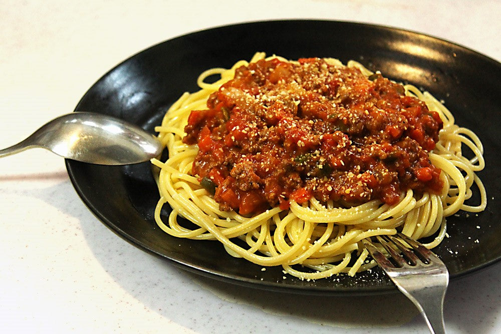 ミートソース パスタ