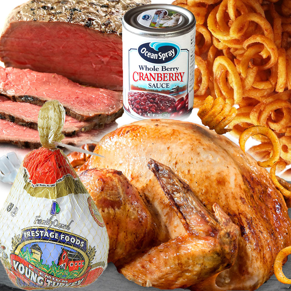 送料無料【クリスマス限定】七面鳥とローストビーフを味わうセット 6-10人前セット