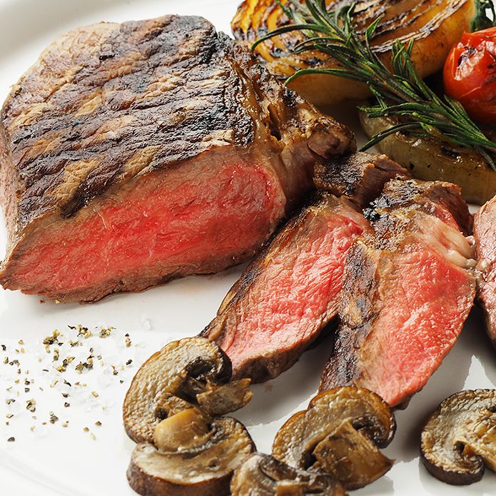 【送料無料】リブロースステーキ 食べ比べセット (イタリア産海塩付き)