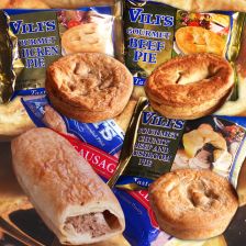 FREE SHIPPING Best of Vili's Meat Pie Sampler Set (3 Meat Pies + 1 Sausage Roll) Value Set