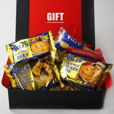 FREE SHIPPING Best of Vili's Meat Pie Sampler Gift Box Set (3 Meat Pies + 1 Sausage Roll) Value Set