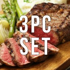 【free shipping】One Pound Ribeye Steak (Over 450g!) 3 Piece Set! Steak Spice Included!