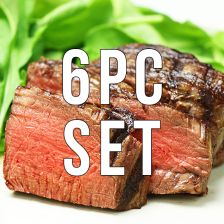 (Free shipping) 6 Filet Mignon Steaks (180g x 6pc) 