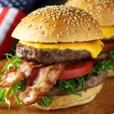 Double Bacon Burger Set - For 4 Burgers
