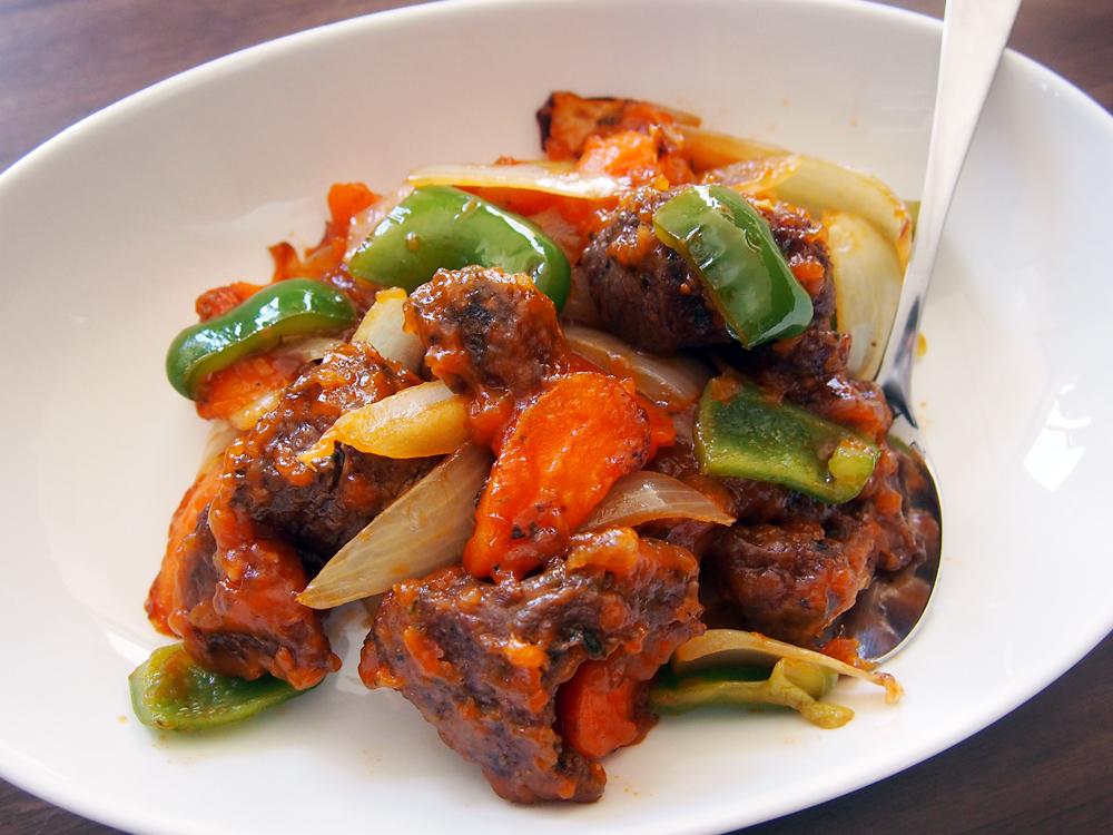 Sweet and Sour Stir-fried Ostrich (Ostrich Meat Recipe)