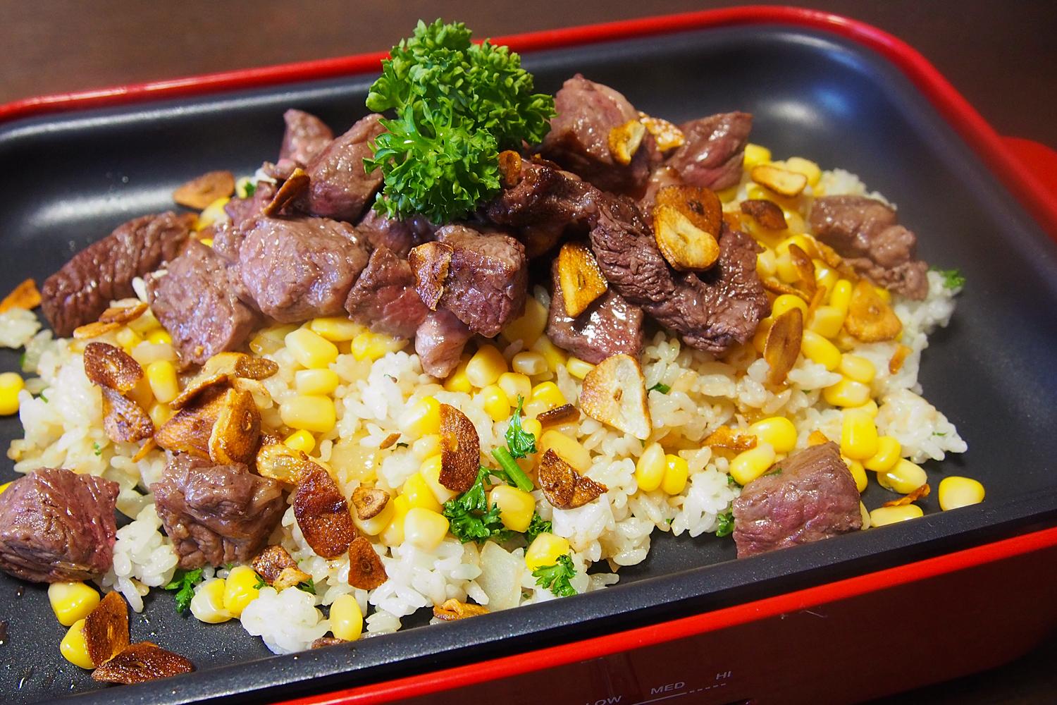 BEEF AND GARLIC FRIED RICE